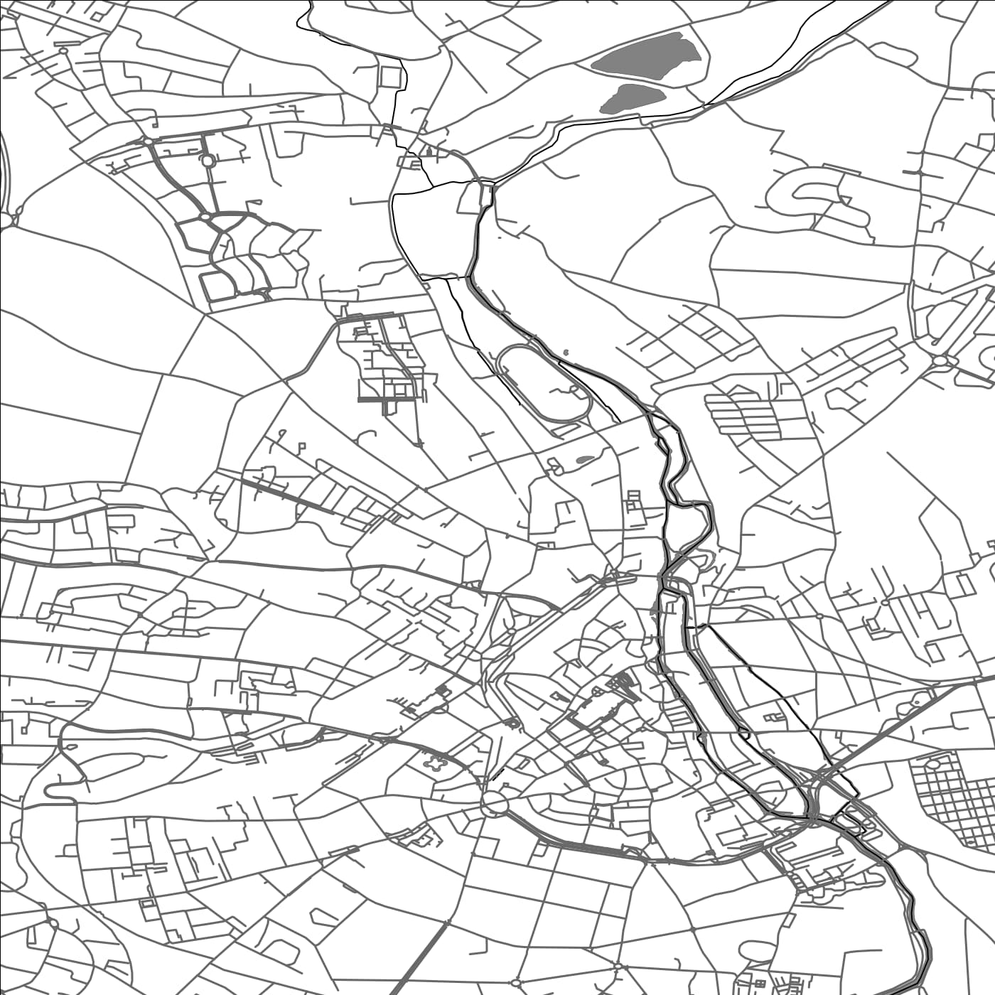 ROAD MAP OF CHARTRES, FRANCE BY MAPBAKES