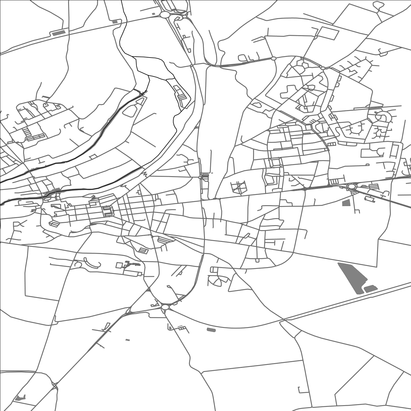 ROAD MAP OF CHATEAUDUN, FRANCE BY MAPBAKES