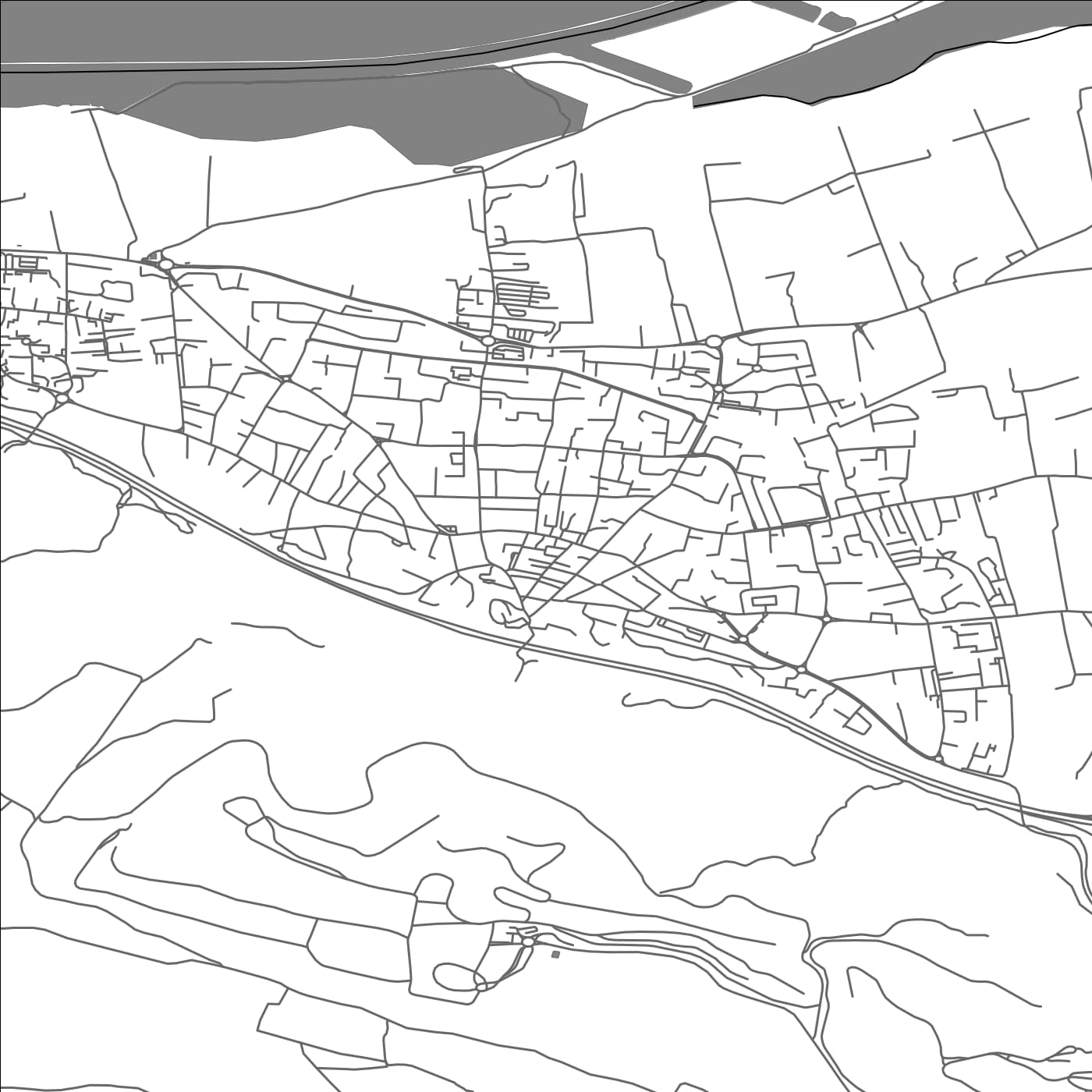 ROAD MAP OF CHATEAUNEUF-LES-MARTIGUES, FRANCE BY MAPBAKES