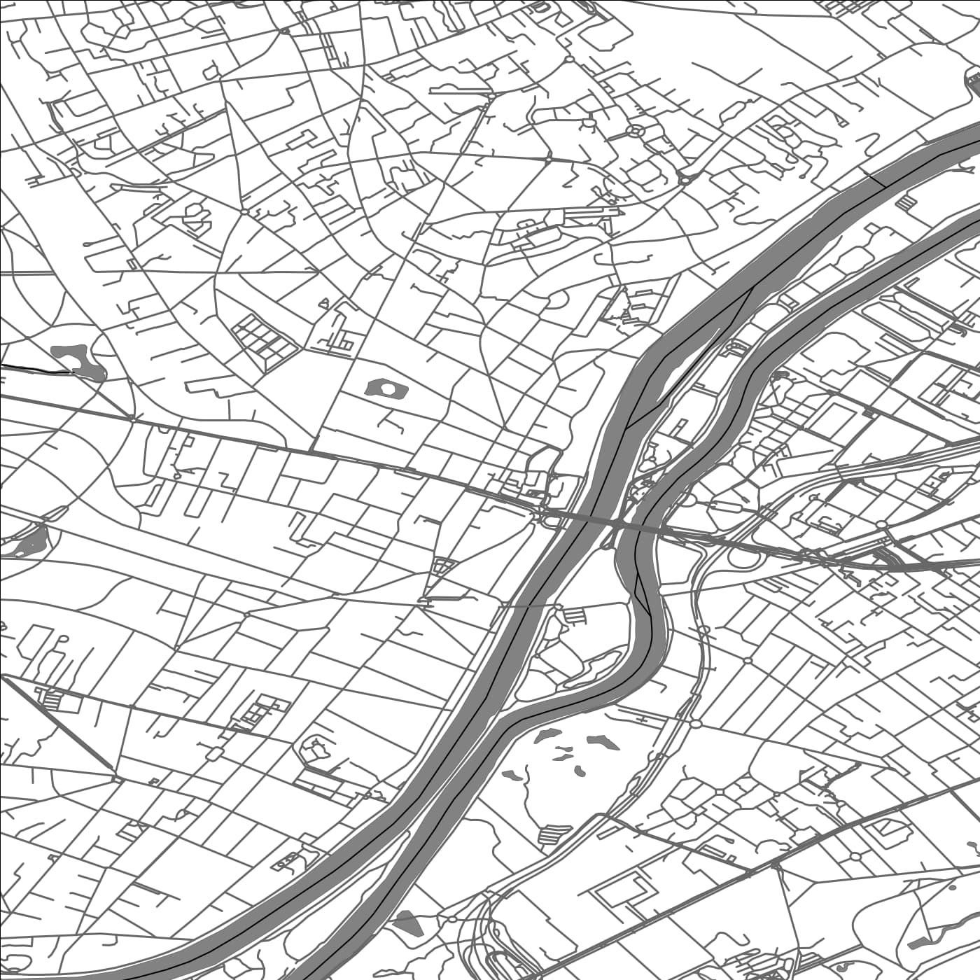 ROAD MAP OF CHATOU, FRANCE BY MAPBAKES