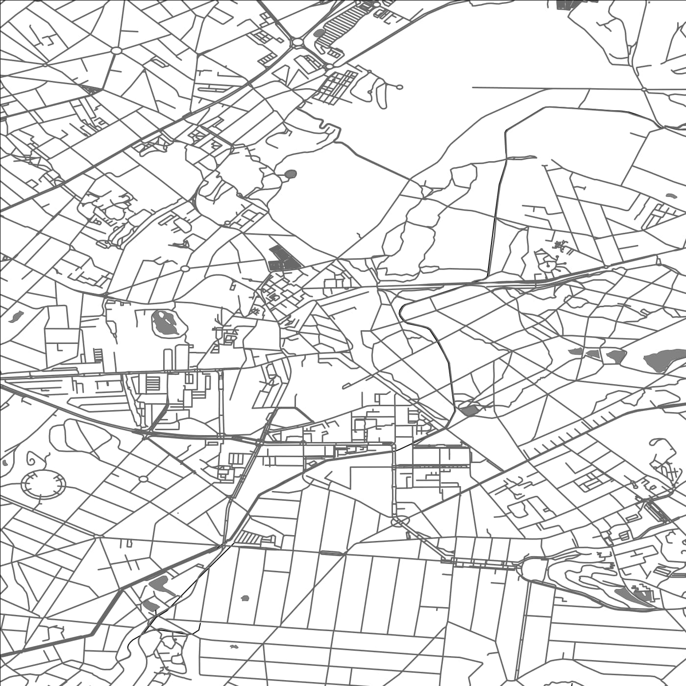 ROAD MAP OF CLICHY-SOUS-BOIS, FRANCE BY MAPBAKES