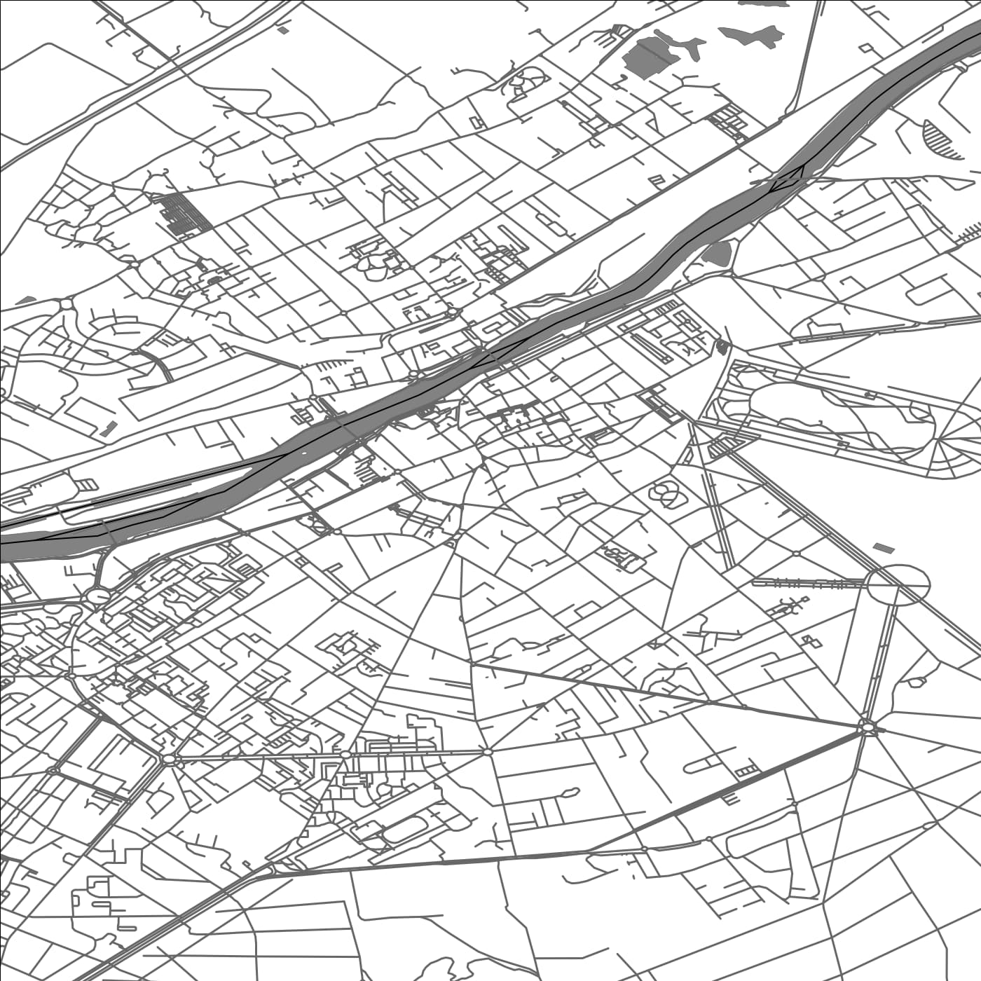 ROAD MAP OF COMPIEGNE, FRANCE BY MAPBAKES