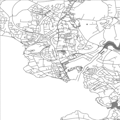 ROAD MAP OF CONCARNEAU, FRANCE BY MAPBAKES