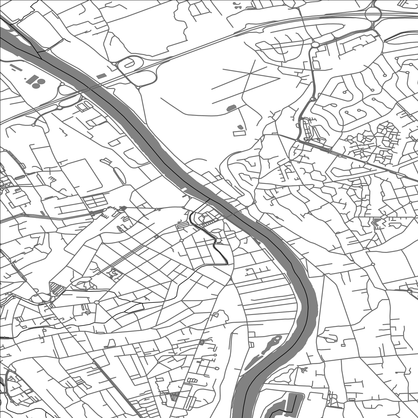 ROAD MAP OF CORBEIL-ESSONNES, FRANCE BY MAPBAKES