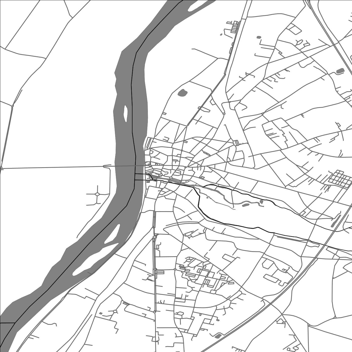 ROAD MAP OF COSNE SUR LOIRE, FRANCE BY MAPBAKES