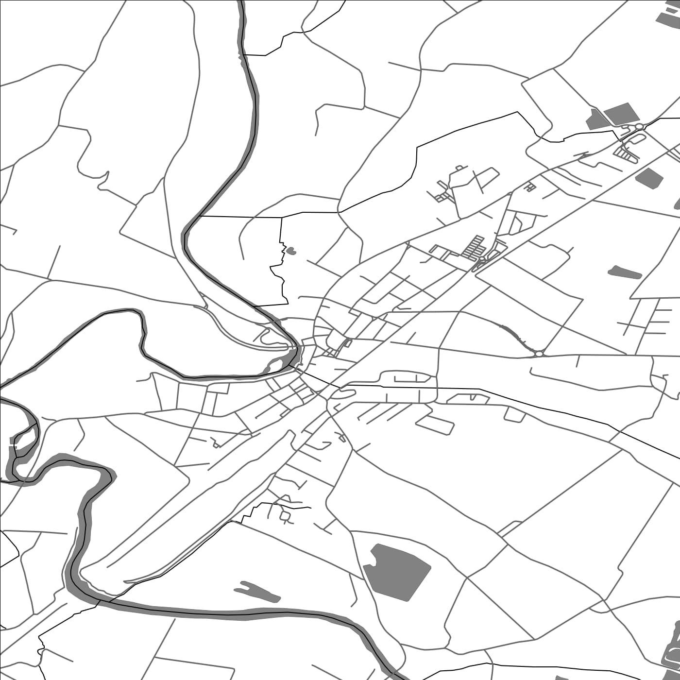 ROAD MAP OF COUTRAS, FRANCE BY MAPBAKES