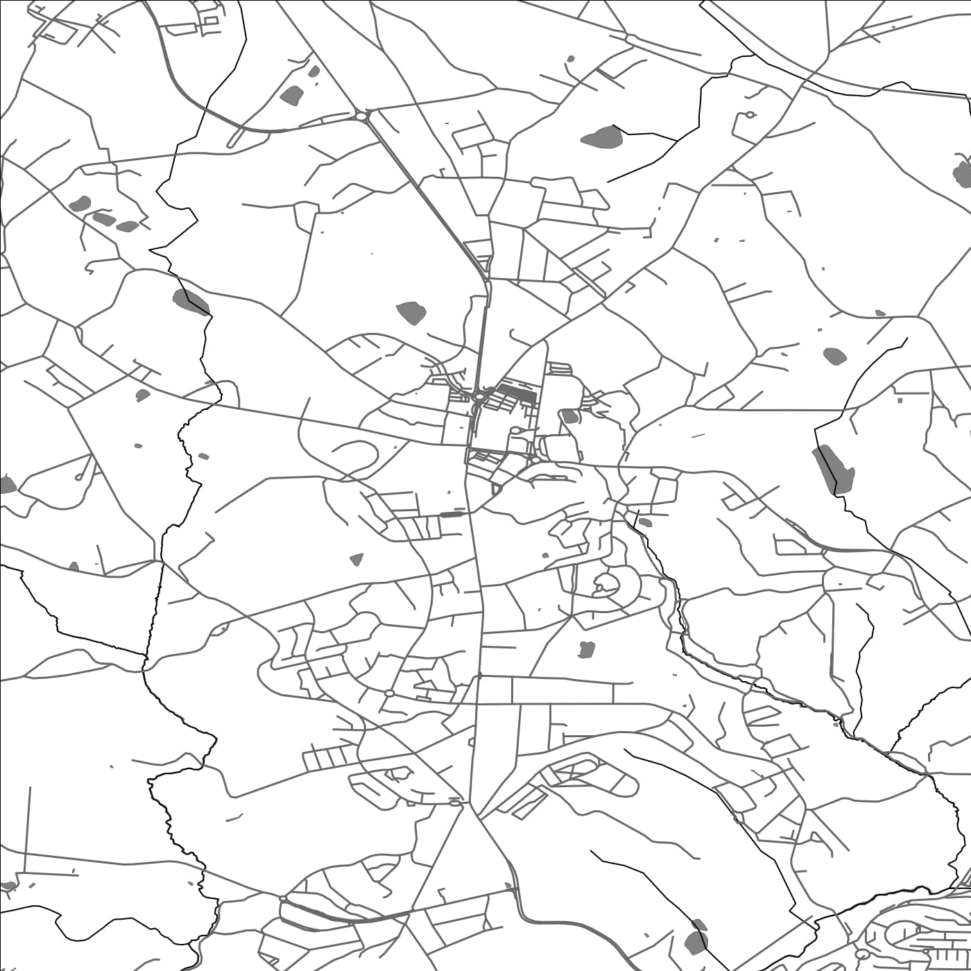 ROAD MAP OF COUZEIX, FRANCE BY MAPBAKES