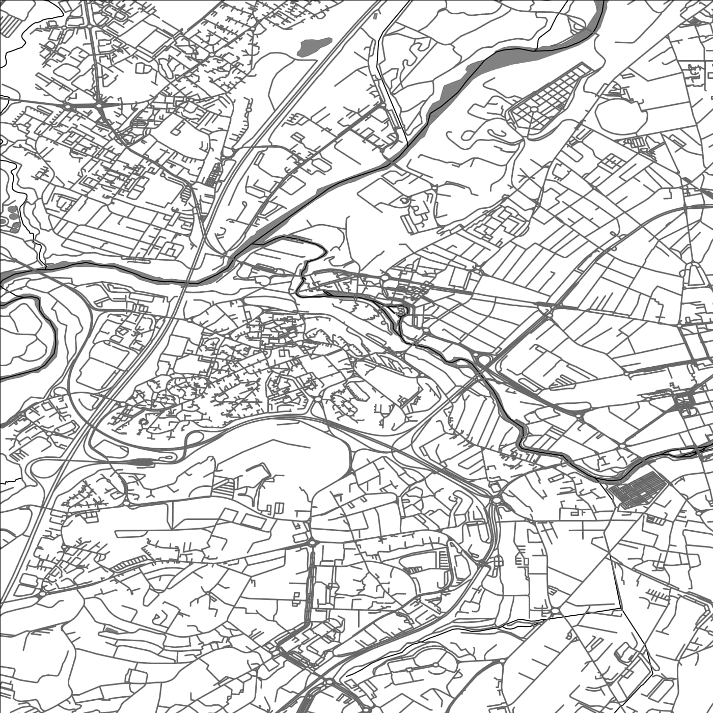 ROAD MAP OF CRAN-GEVRIER, FRANCE BY MAPBAKES