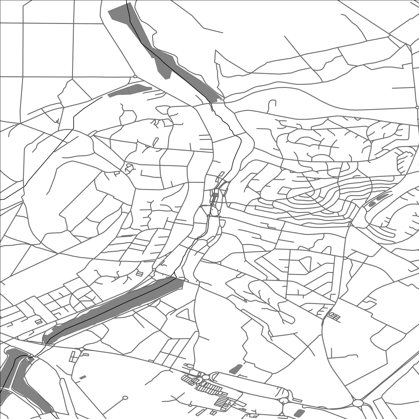 ROAD MAP OF CREUTZWALD, FRANCE BY MAPBAKES