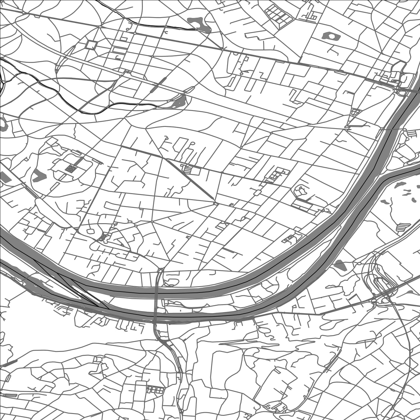 ROAD MAP OF CROISSY-SUR-SEINE, FRANCE BY MAPBAKES