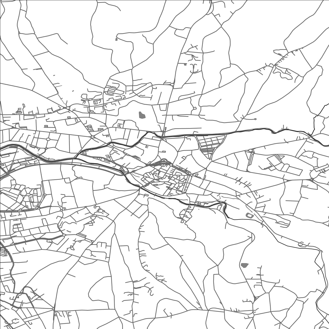 ROAD MAP OF CUSSET, FRANCE BY MAPBAKES