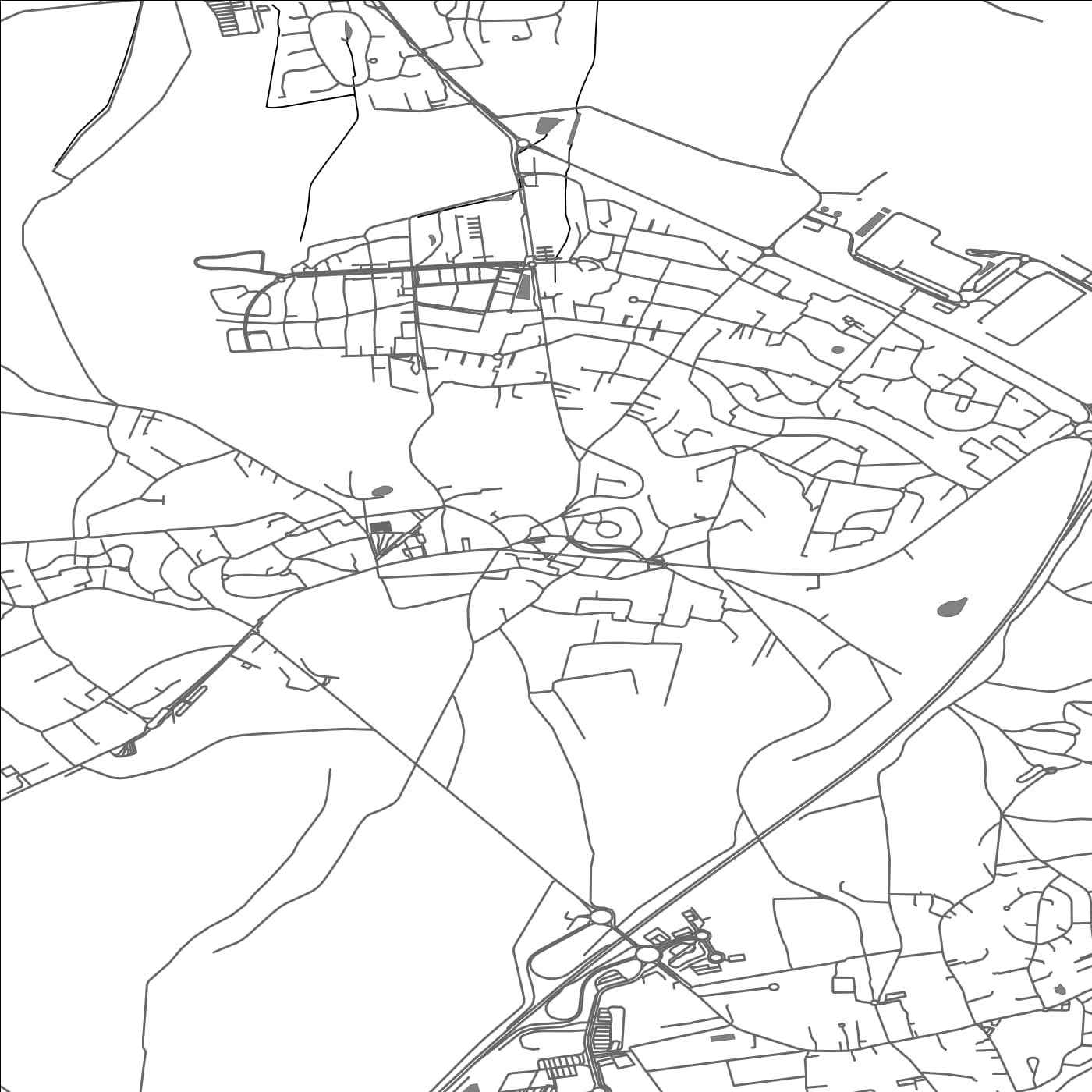 ROAD MAP OF DAMMARTIN-EN-GOELE, FRANCE BY MAPBAKES