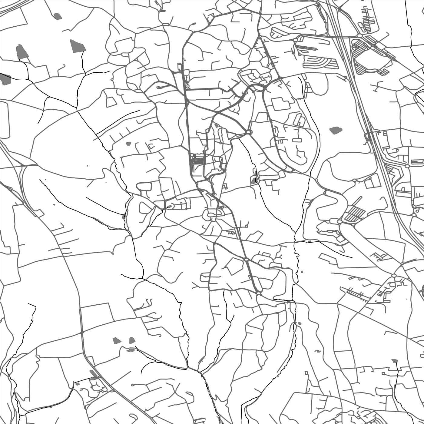 ROAD MAP OF DARDILLY, FRANCE BY MAPBAKES