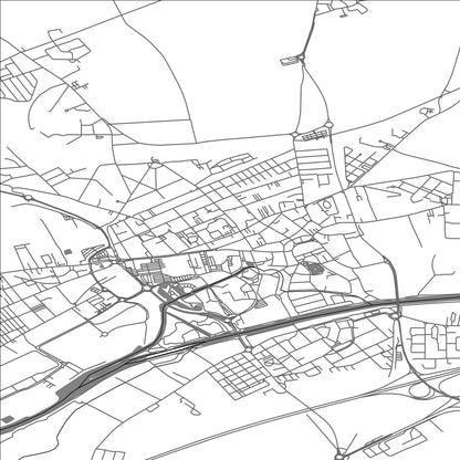 ROAD MAP OF DENAIN, FRANCE BY MAPBAKES