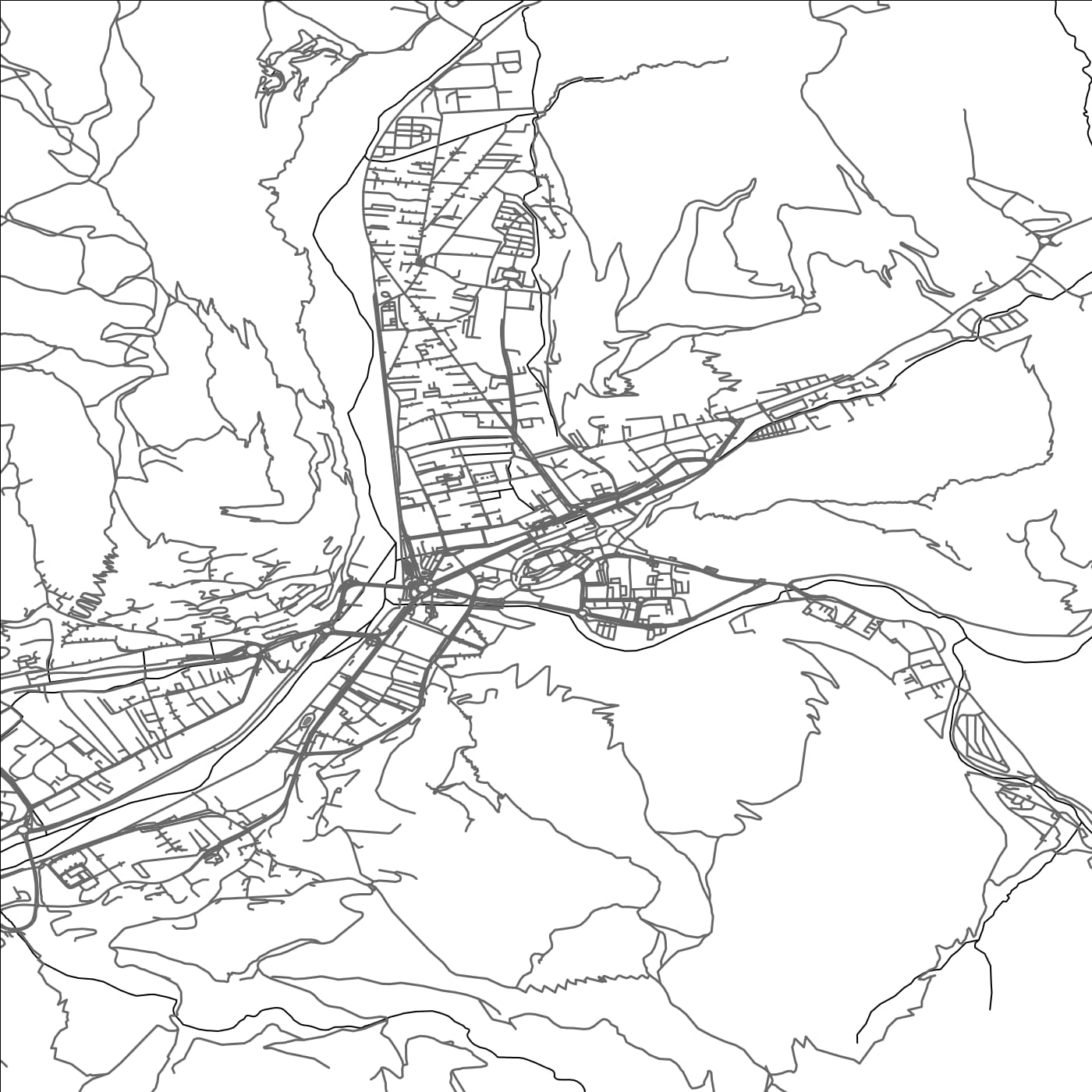 ROAD MAP OF DIGNE-LES-BAINS, FRANCE BY MAPBAKES