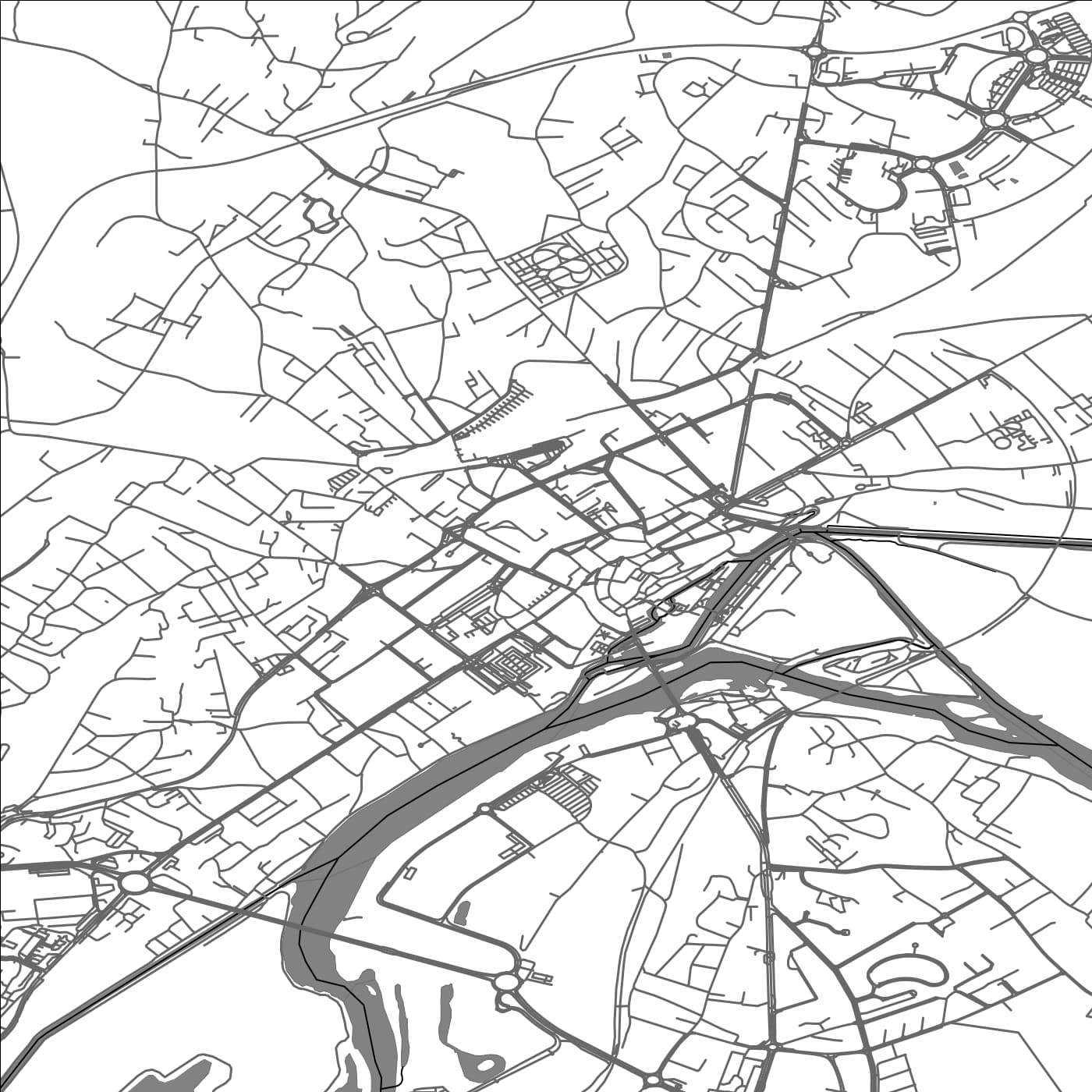 ROAD MAP OF DOLE, FRANCE BY MAPBAKES