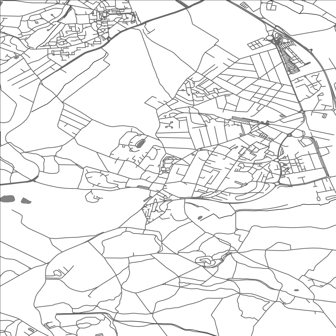 ROAD MAP OF DOMONT, FRANCE BY MAPBAKES