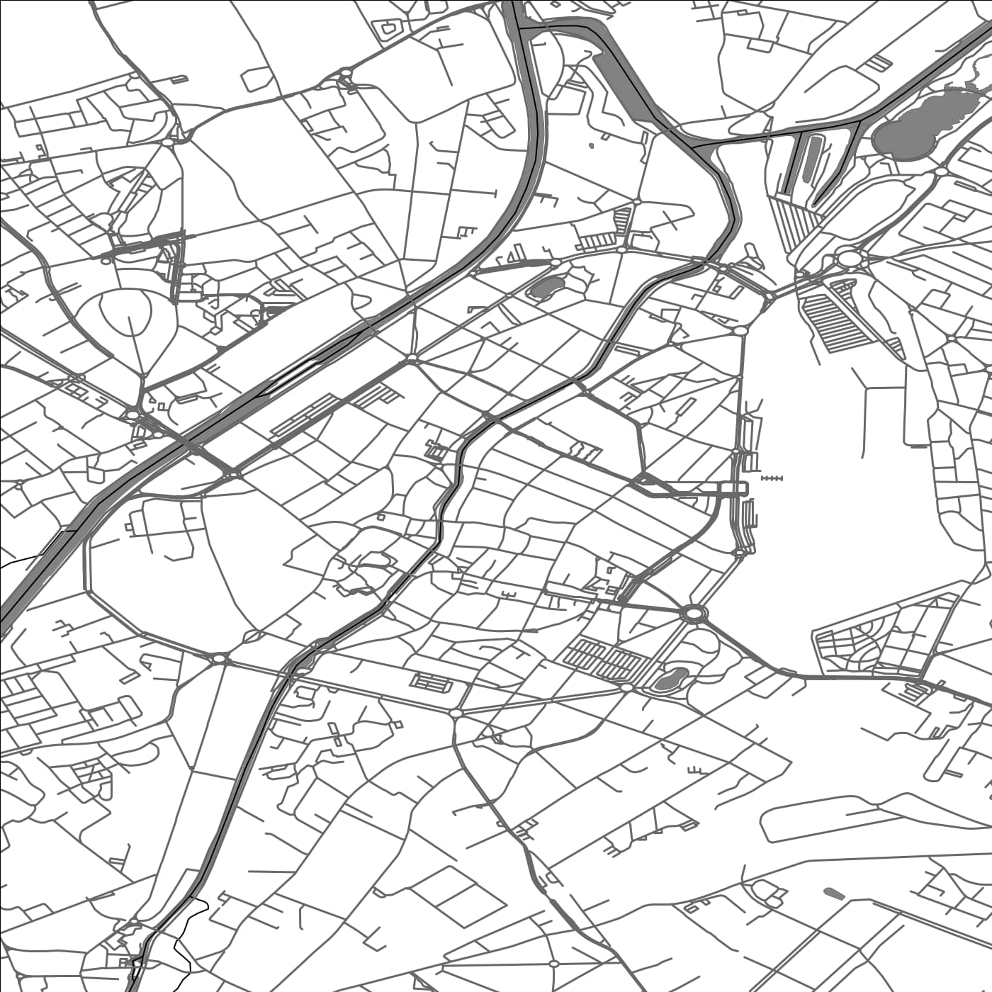 ROAD MAP OF DOUAI, FRANCE BY MAPBAKES