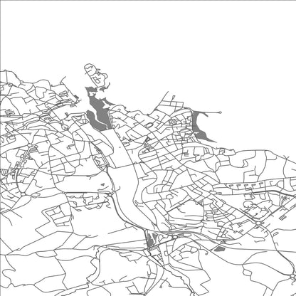 ROAD MAP OF DOUARNENEZ, FRANCE BY MAPBAKES