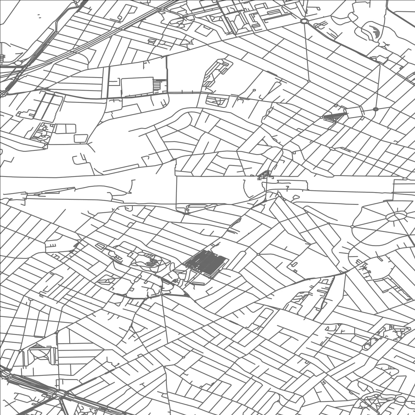 ROAD MAP OF DRANCY, FRANCE BY MAPBAKES