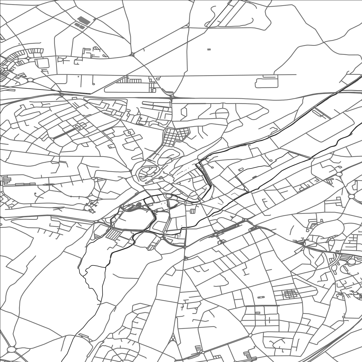 ROAD MAP OF DREUX, FRANCE BY MAPBAKES