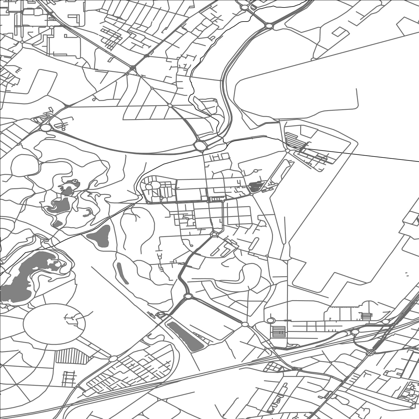 ROAD MAP OF DUGNY, FRANCE BY MAPBAKES