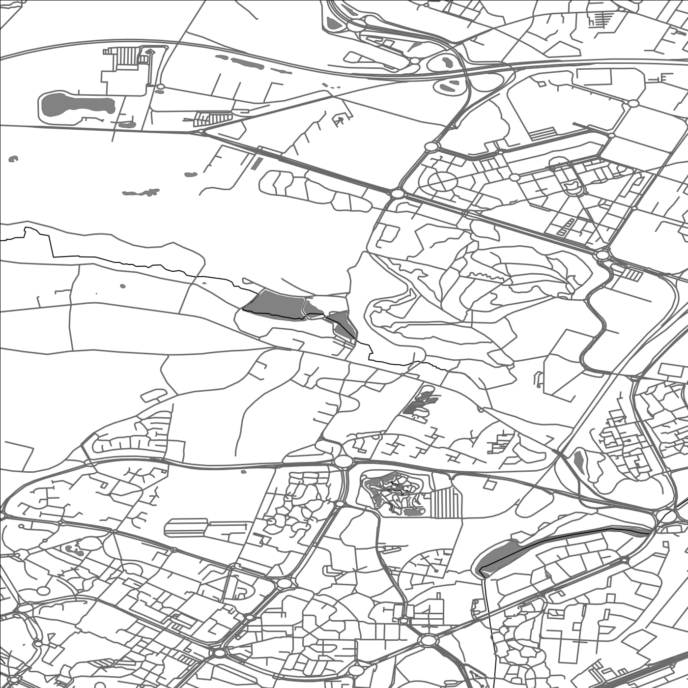 ROAD MAP OF ELANCOURT, FRANCE BY MAPBAKES