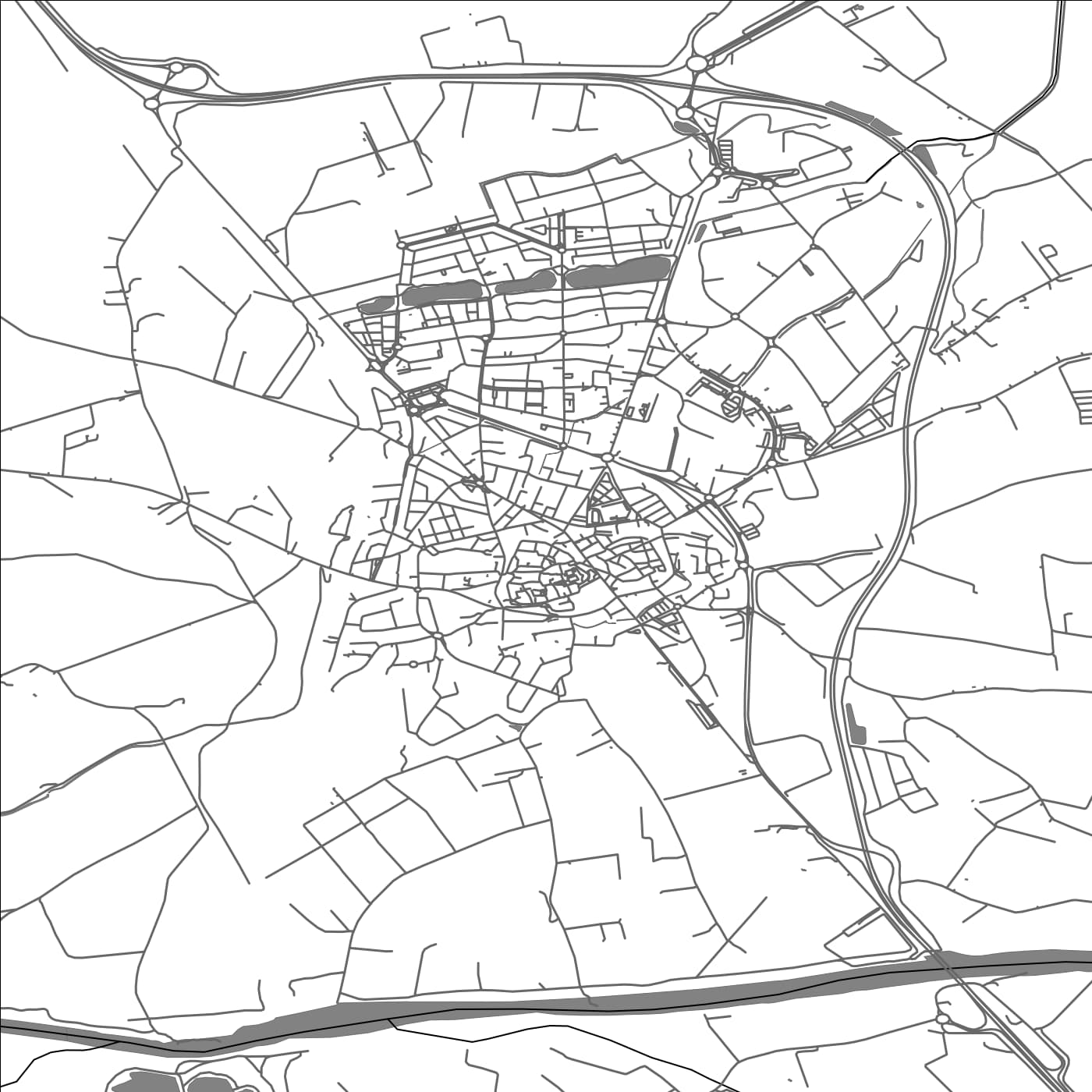 ROAD MAP OF ELNE, FRANCE BY MAPBAKES