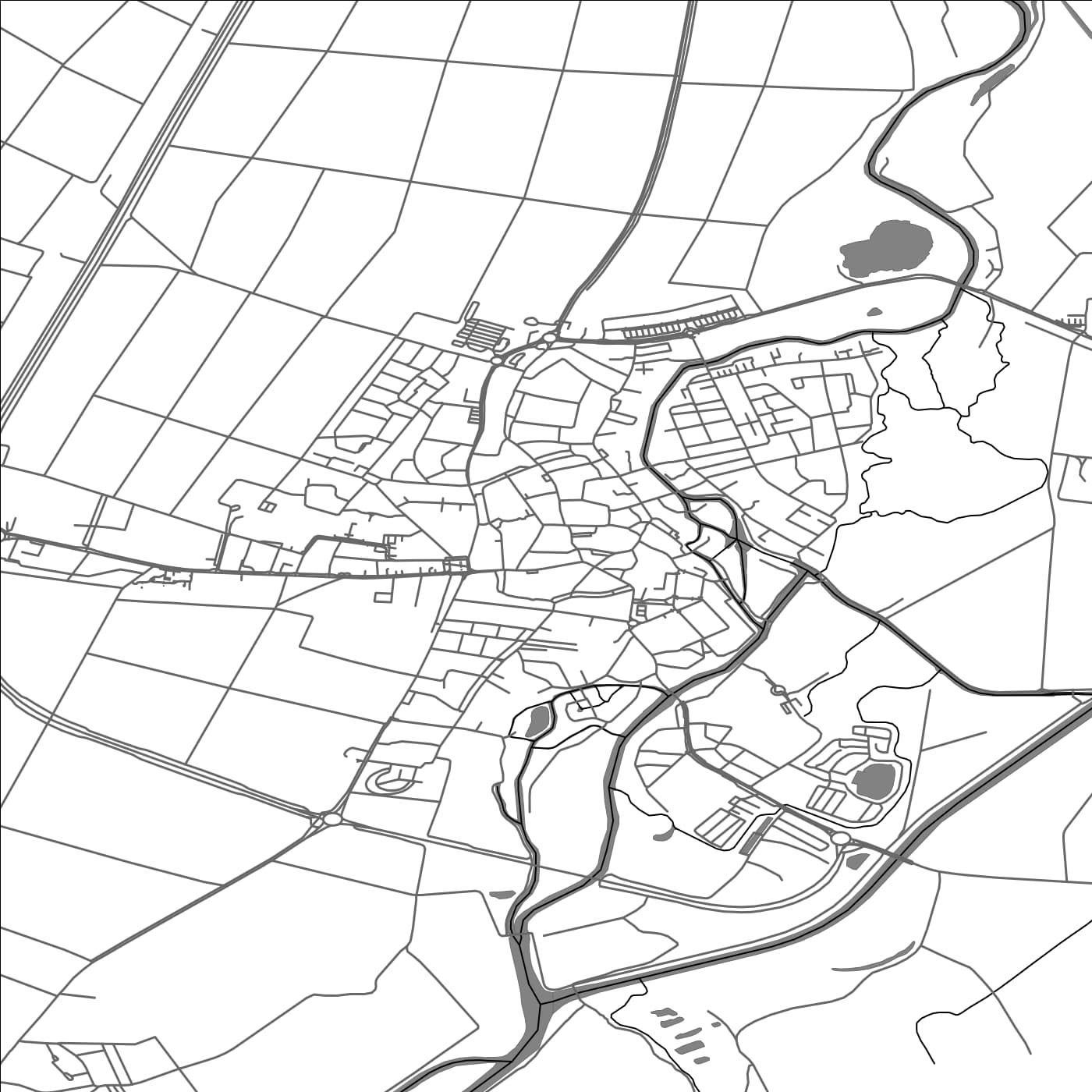 ROAD MAP OF ERSTEIN, FRANCE BY MAPBAKES