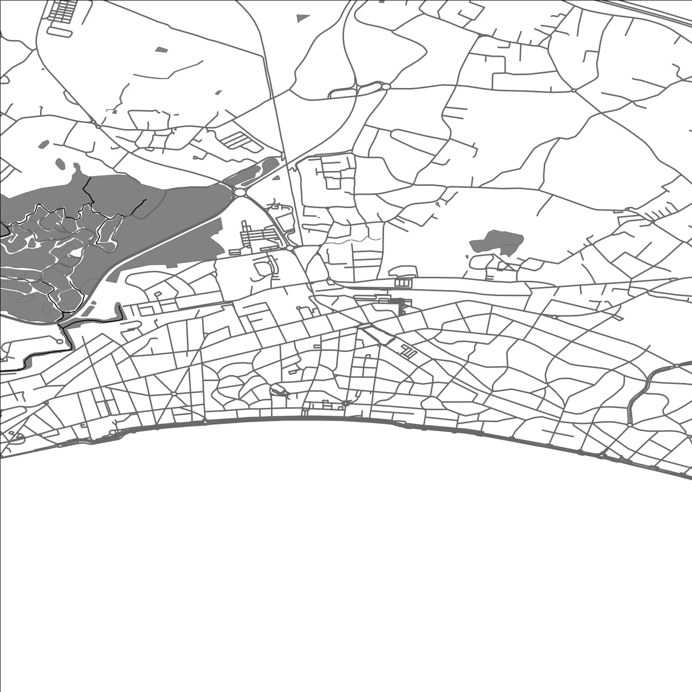 ROAD MAP OF ESCOUBLAC, FRANCE BY MAPBAKES