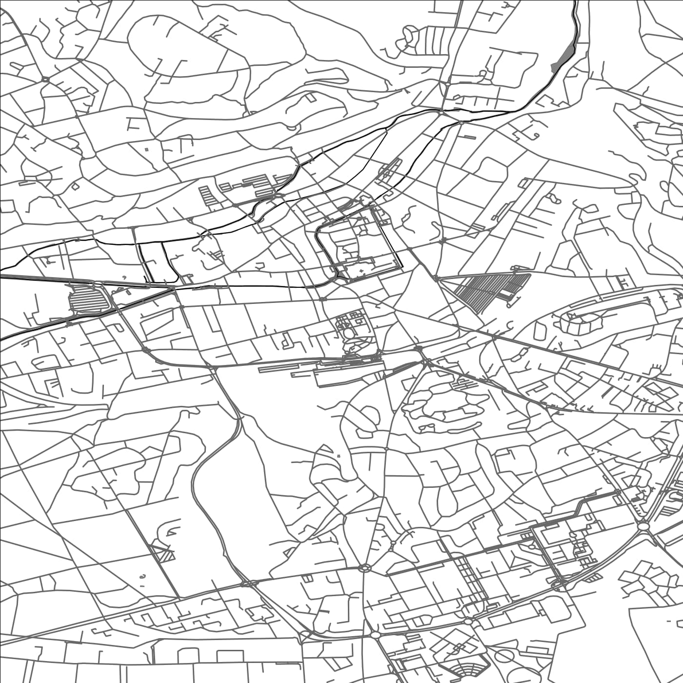 ROAD MAP OF EVREUX, FRANCE BY MAPBAKES