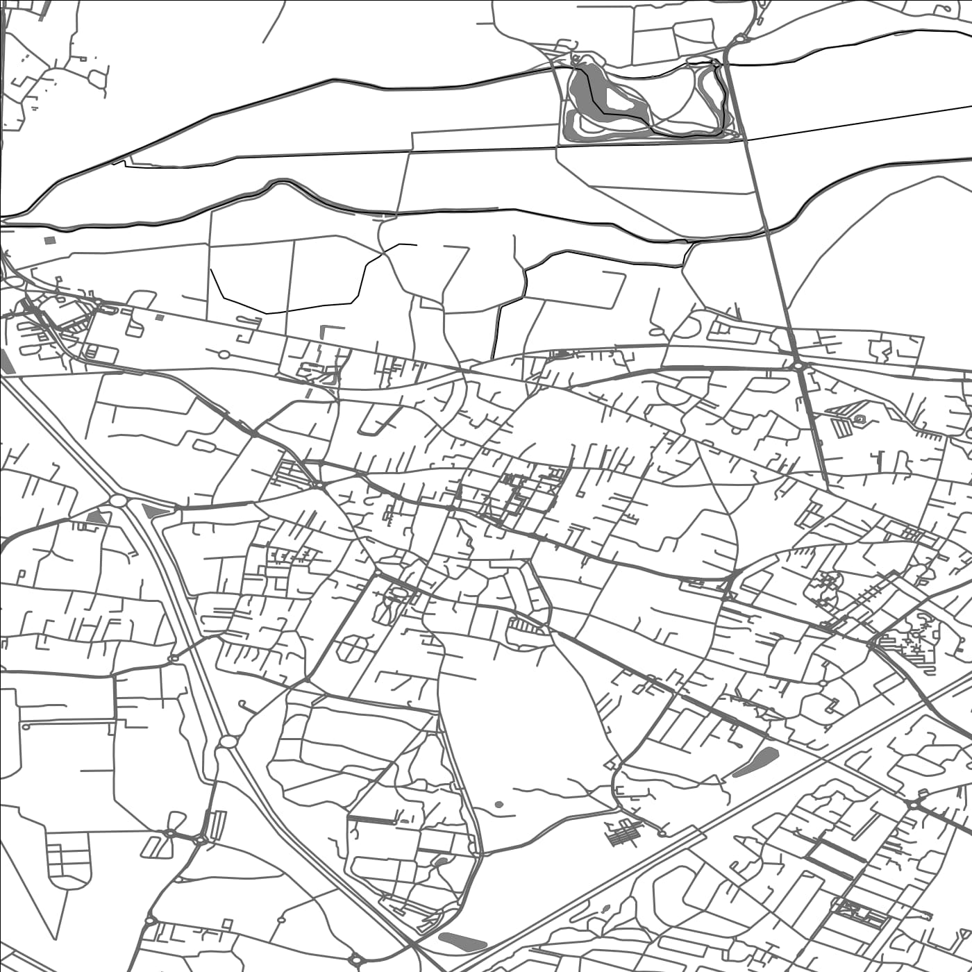 ROAD MAP OF EYSINES, FRANCE BY MAPBAKES