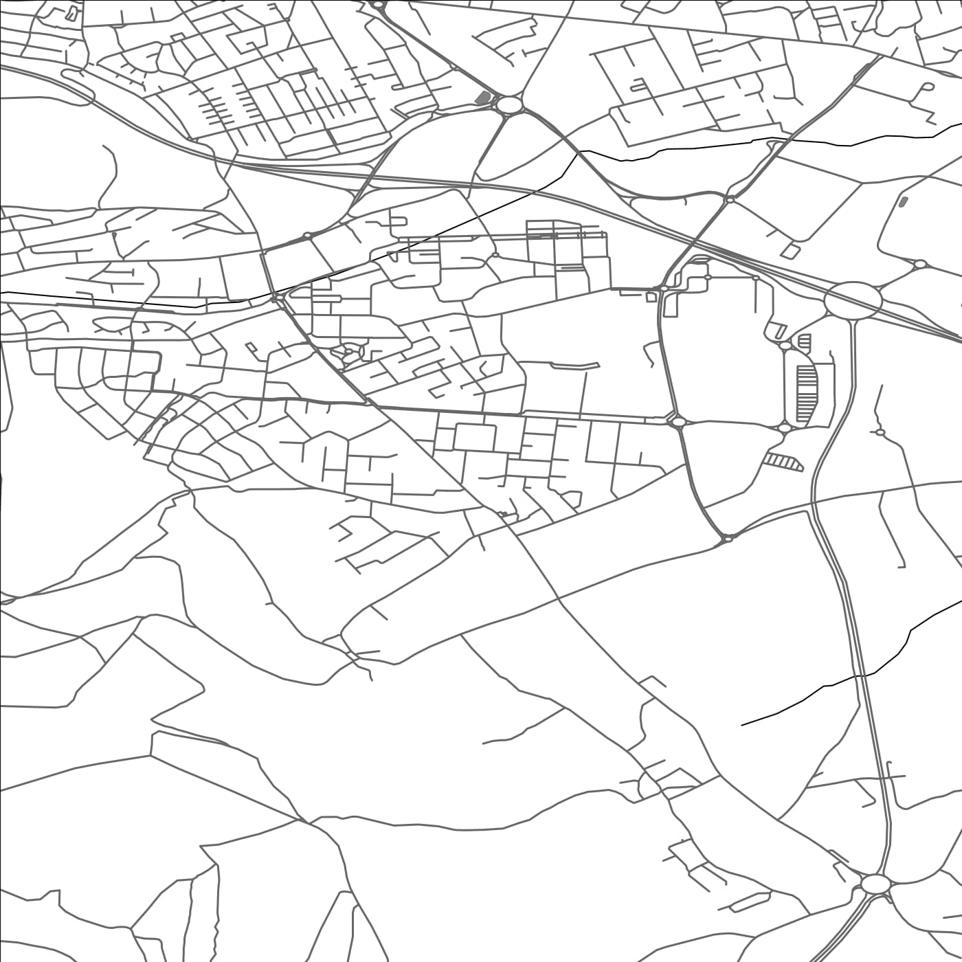 ROAD MAP OF FAMECK, FRANCE BY MAPBAKES