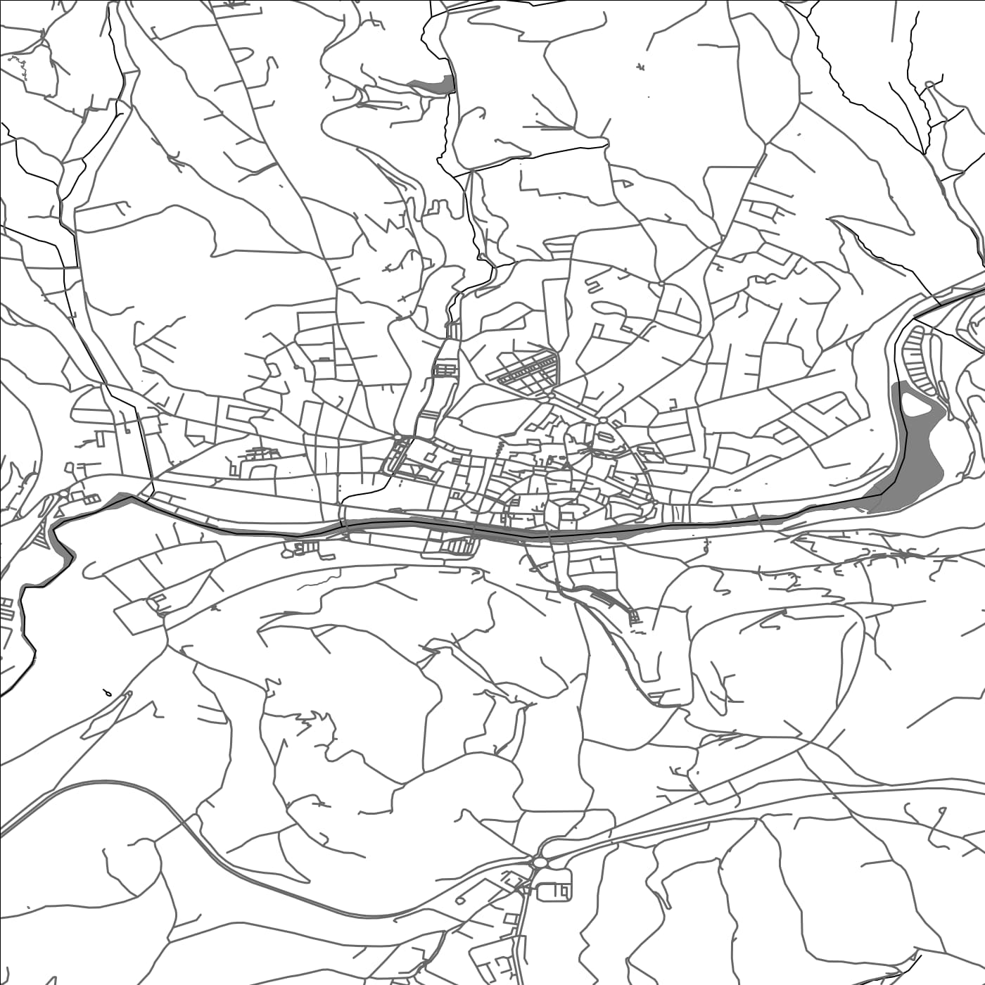 ROAD MAP OF FIGEAC, FRANCE BY MAPBAKES