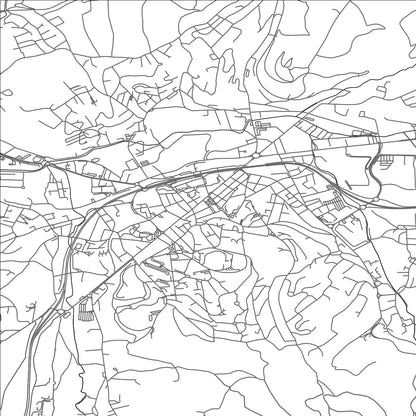 ROAD MAP OF FIRMINY, FRANCE BY MAPBAKES