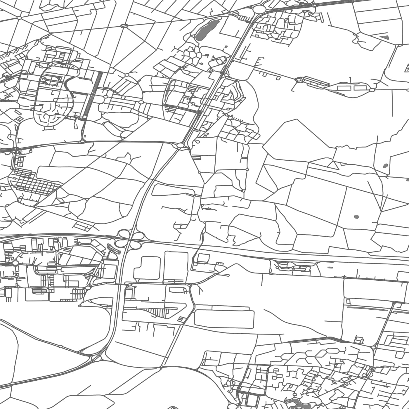 ROAD MAP OF FLEURY-MEROGIS, FRANCE BY MAPBAKES