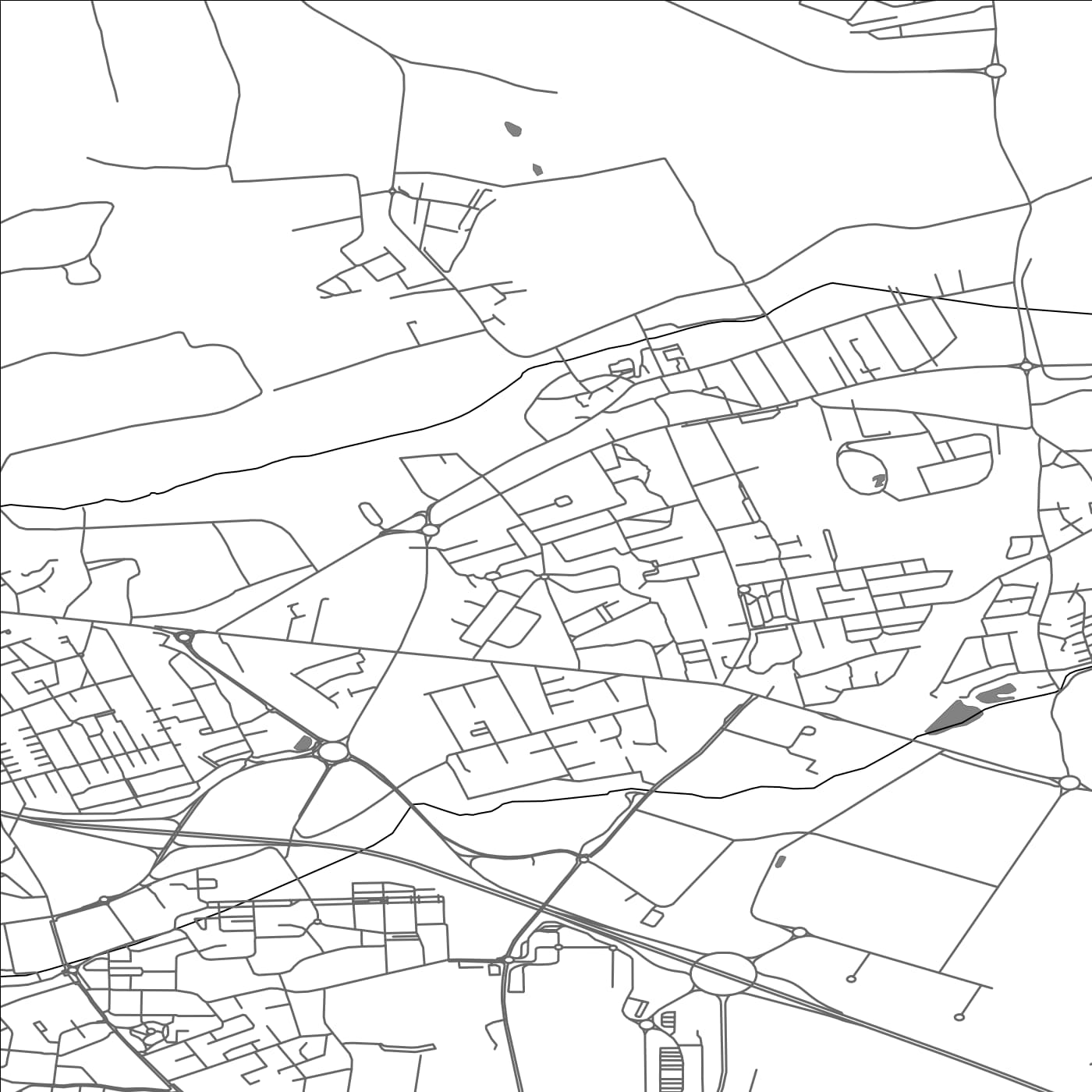 ROAD MAP OF FLORANGE, FRANCE BY MAPBAKES