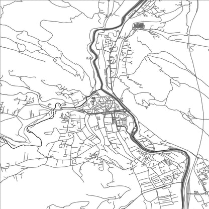 ROAD MAP OF FOIX, FRANCE BY MAPBAKES