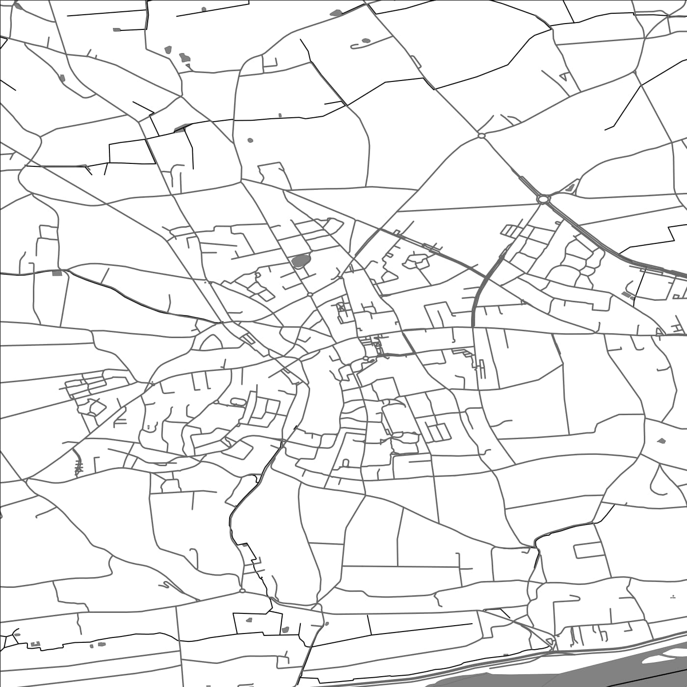 ROAD MAP OF FONDETTES, FRANCE BY MAPBAKES