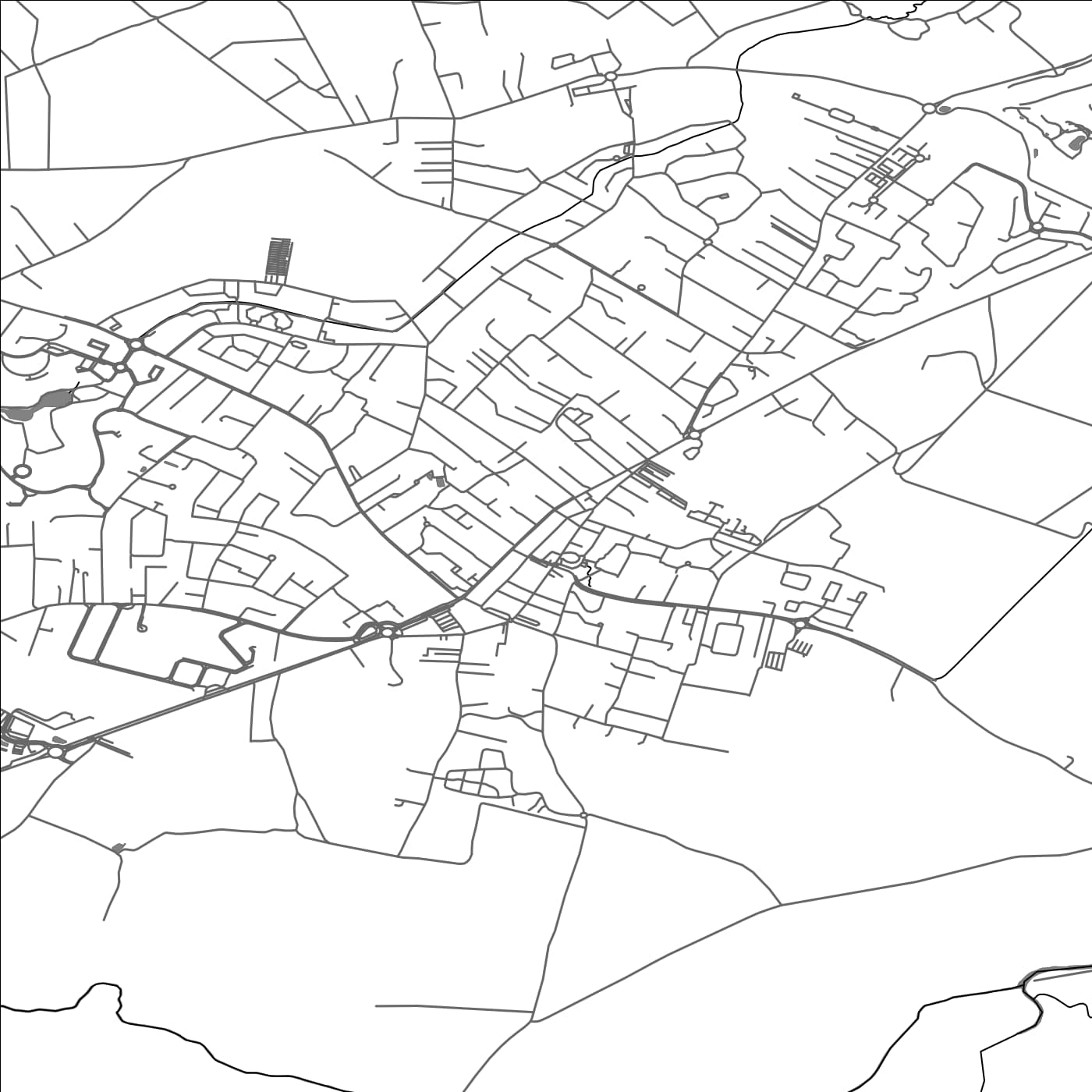 ROAD MAP OF FONSORBES, FRANCE BY MAPBAKES