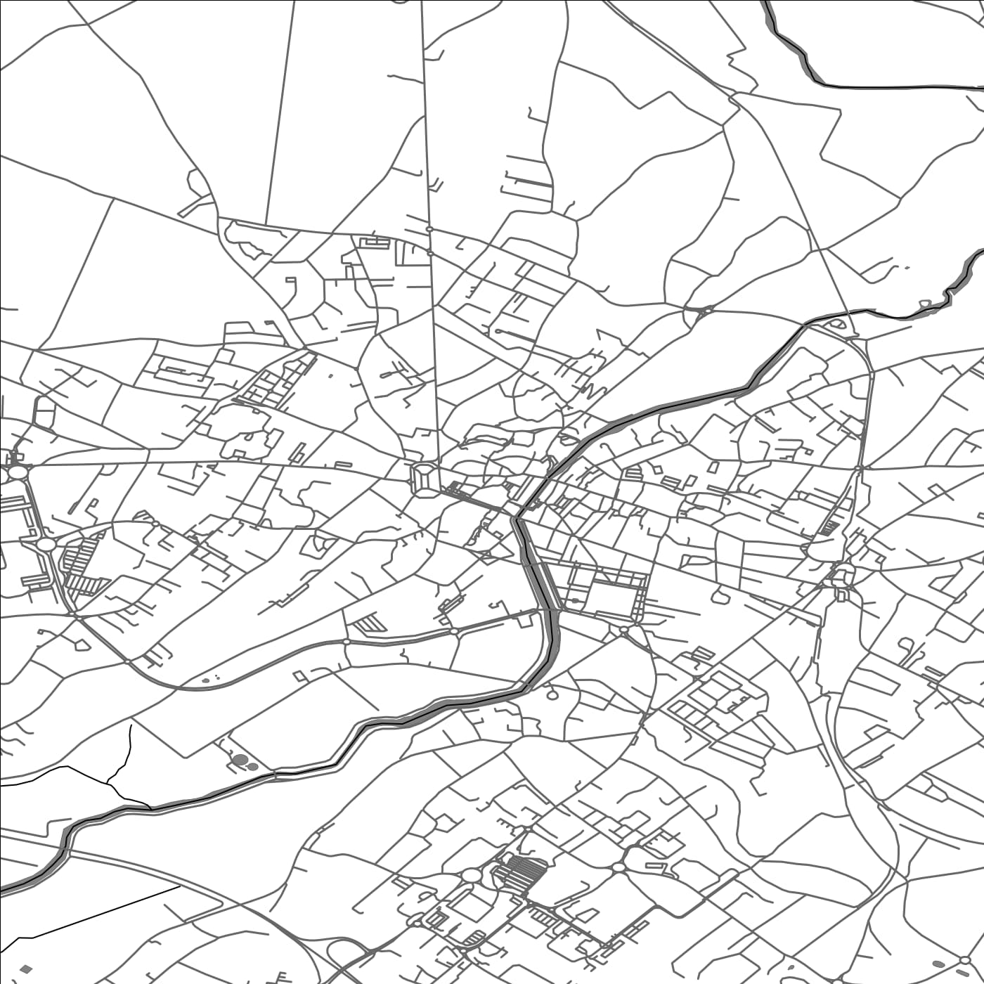 ROAD MAP OF FONTENAY-LE-COMTE, FRANCE BY MAPBAKES