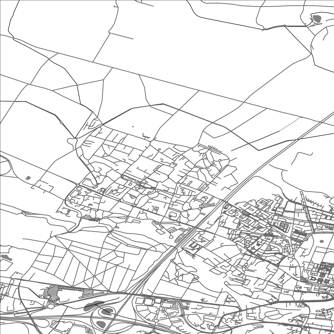 ROAD MAP OF FONTENAY-LE-FLEURY, FRANCE BY MAPBAKES