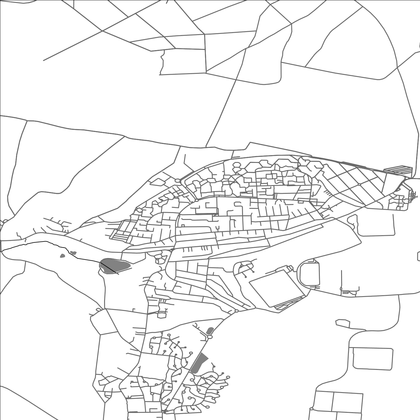 ROAD MAP OF FOSSES, FRANCE BY MAPBAKES