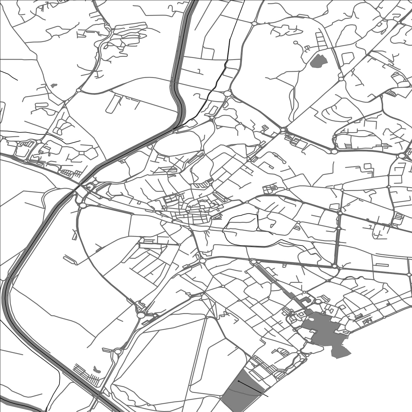 ROAD MAP OF FREJUS, FRANCE BY MAPBAKES