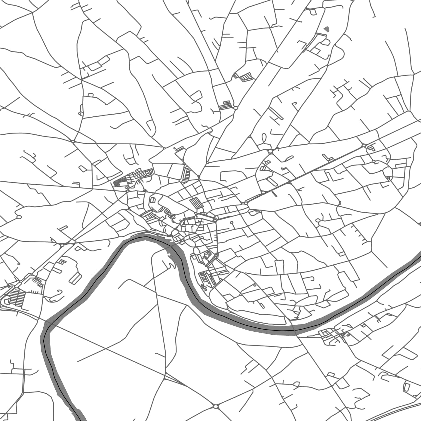 ROAD MAP OF GAILLAC, FRANCE BY MAPBAKES