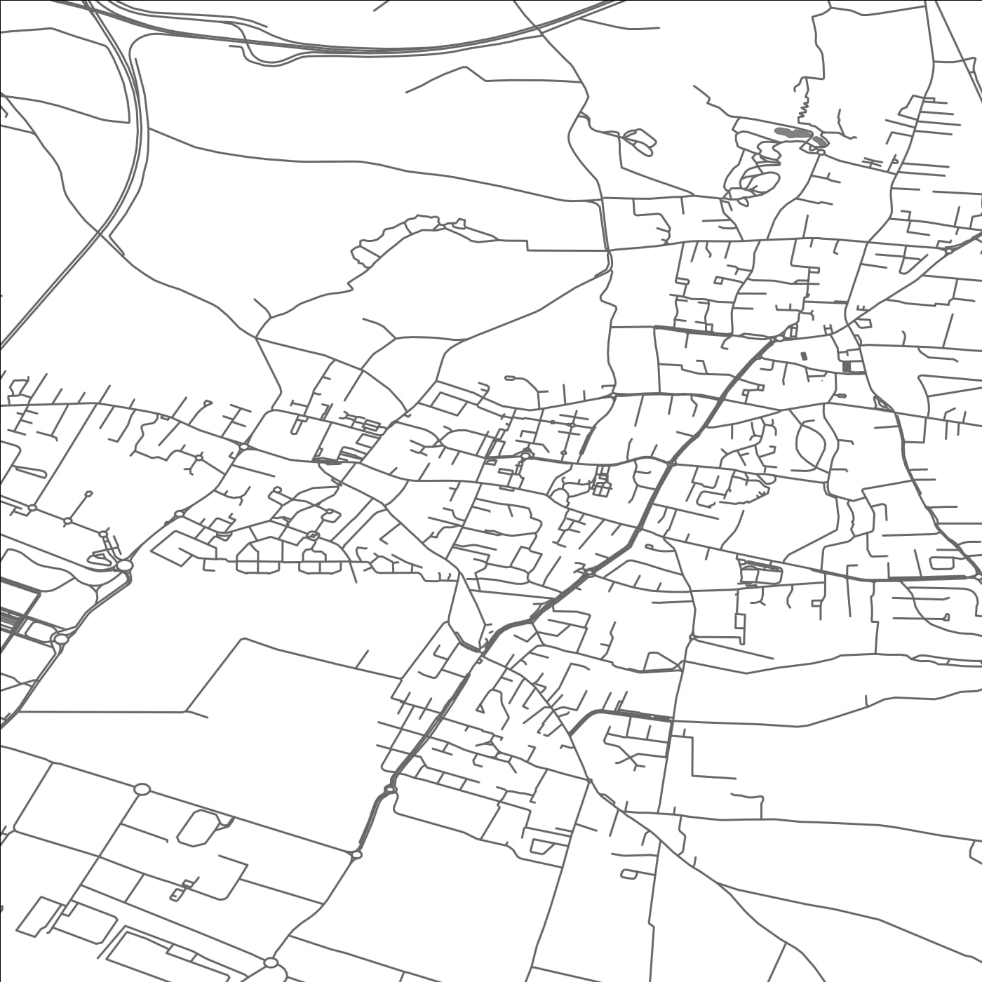 ROAD MAP OF GENAS, FRANCE BY MAPBAKES