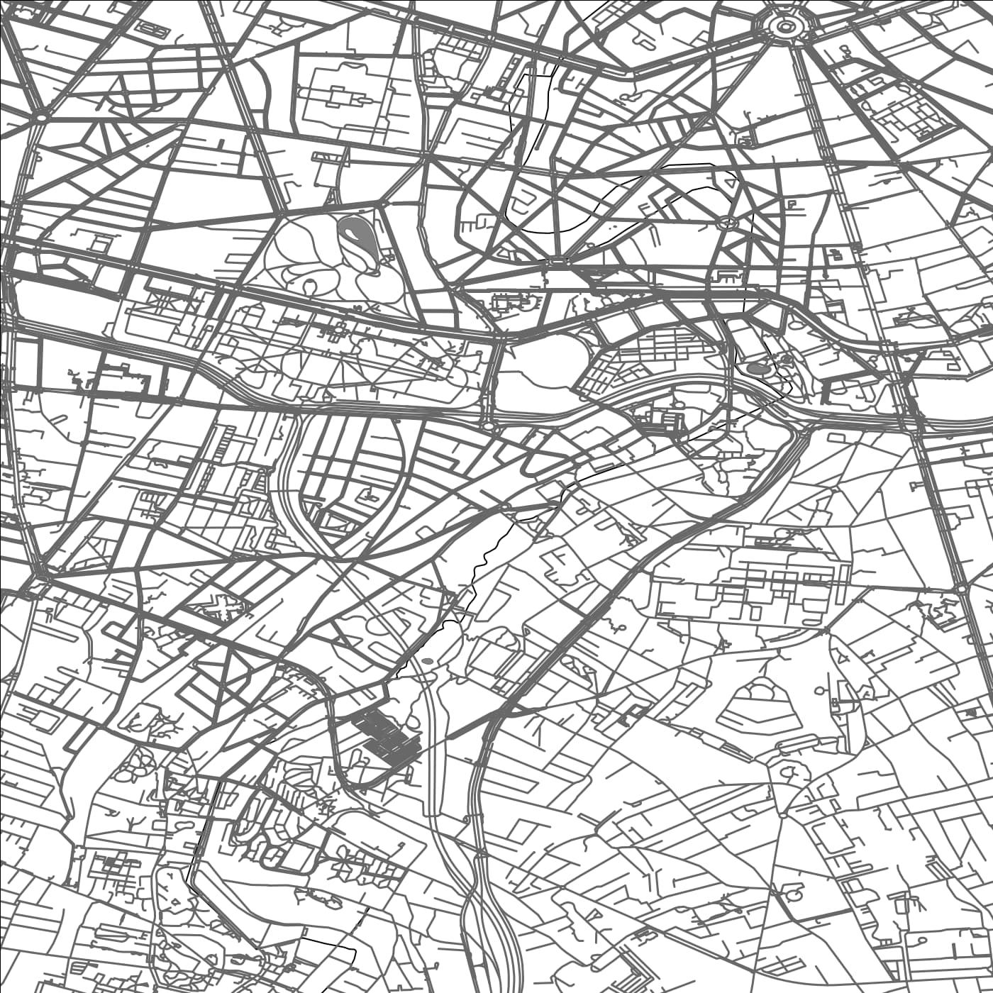 ROAD MAP OF GENTILLY, FRANCE BY MAPBAKES