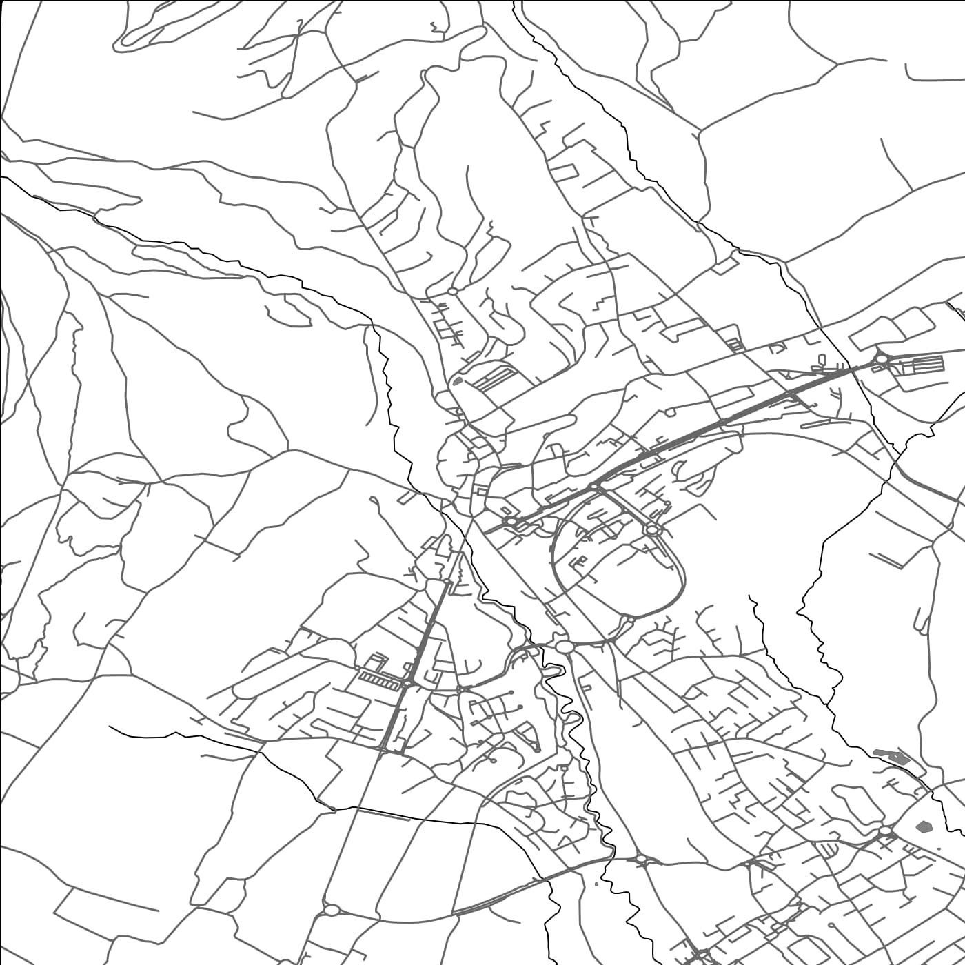 ROAD MAP OF GEX, FRANCE BY MAPBAKES