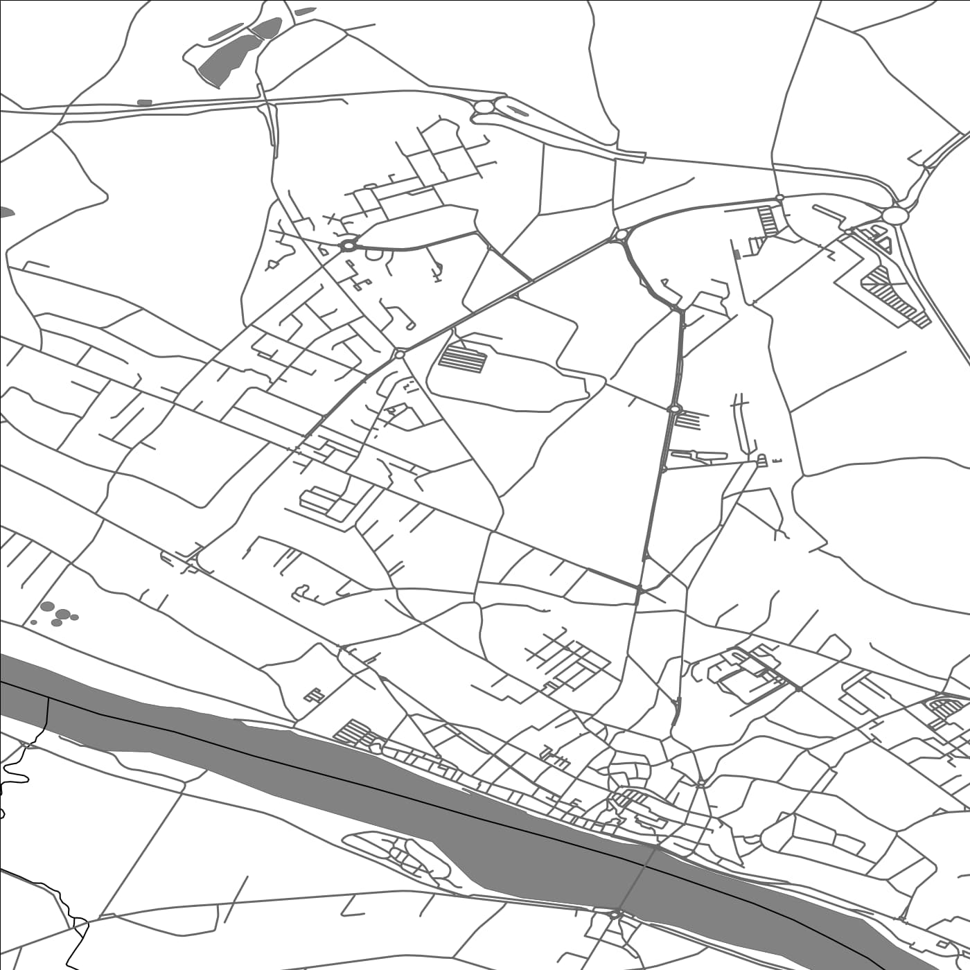 ROAD MAP OF GIEN, FRANCE BY MAPBAKES