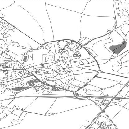 ROAD MAP OF GONESSE, FRANCE BY MAPBAKES